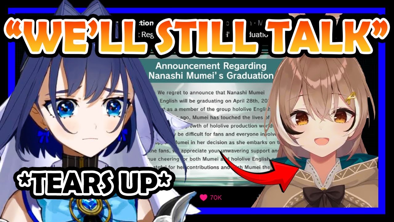 Kronii Couldn't Help but to Tear Up When She Expresses her Thoughts about Mumei's Graduation