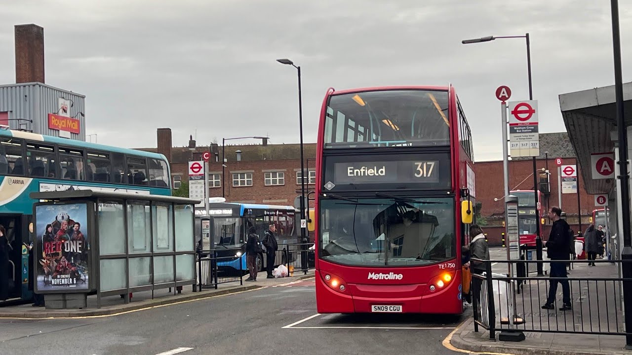 RARE & KICKDOWN | Journey on the Metroline London Route 317 | TE1750, SN09CGU | Enviro 400 Trident