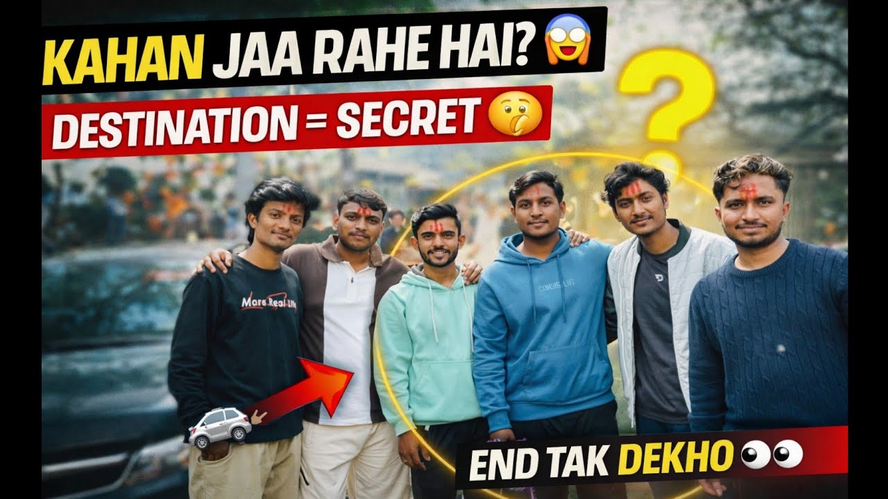 Dosto ke saath mystery trip 🚗💨 | Last me sach pata chalega 😉 #viral #vlog 