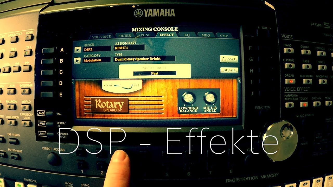 YAMAHA PSR-S970 Workshop 106 - DSP Effekte #1