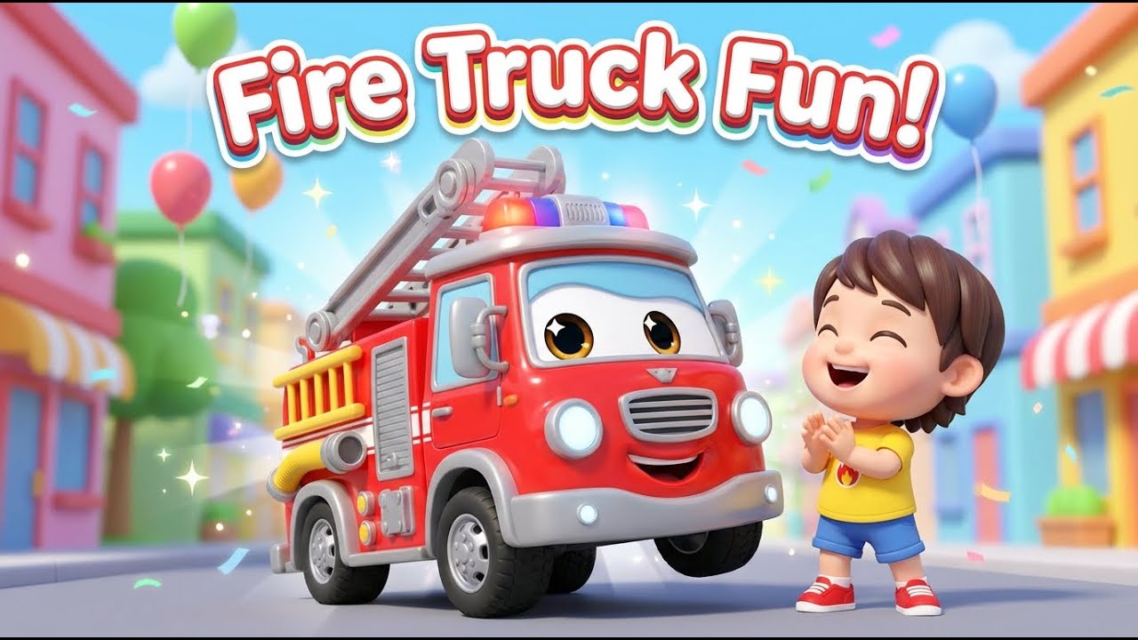 Fire Truck Song – Kids Nursery Rhymes & Fun Rescue Adventure