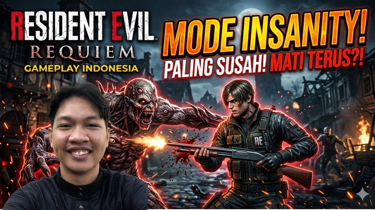 RE Requiem insanity modee duls !! Resident Evil Requiem Indonesia #mediashareon