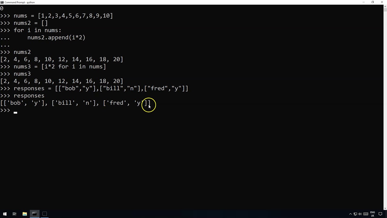 Python - List Comprehension Tutorial