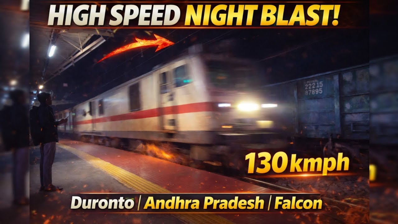 Night Highspeed Action  🔥💥 Annavaram