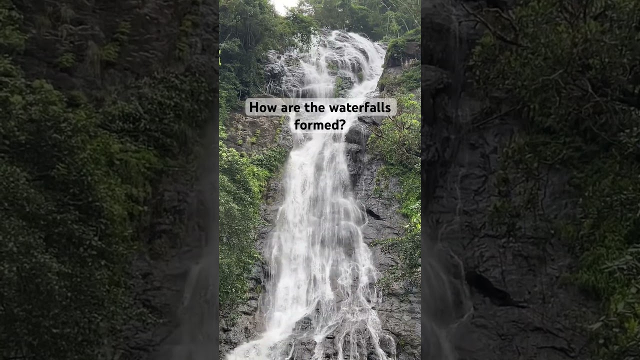 What makes a waterfall? How does it formed? #waterfall #erosion #water #earth #landscape #mountains