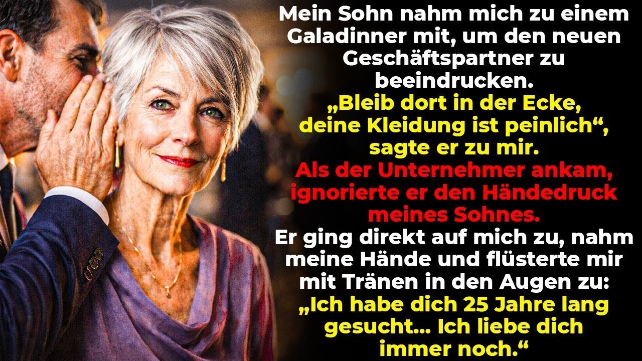 Mein Sohn versteckte mich auf der Feier. Der Firmeninhaber fand mich und sagte: „Ich suchte dich.“