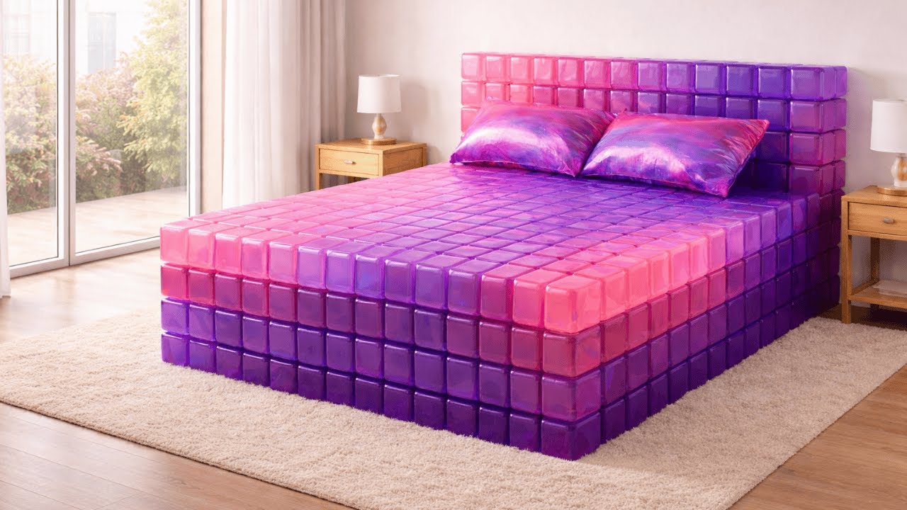 Which Yummy Bed Would You Choose? 🍬🌈 | Oddly Satisfying AI ASMR