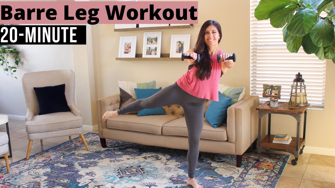 20-minute Barre Legs Workout with weights