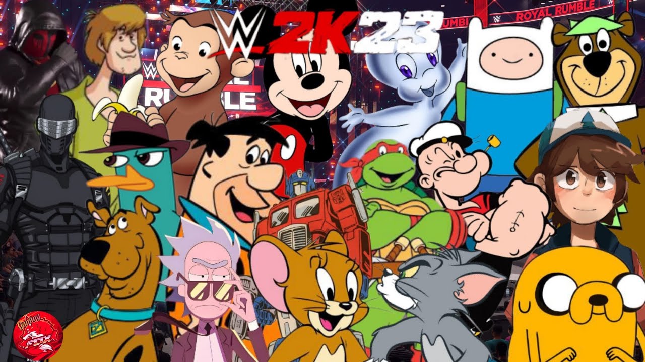 WWE 2k23 Cartoon Characters Royal Rumble! Scooby Doo, Adventure Time, and Tom and Jerry! (S2 E12)