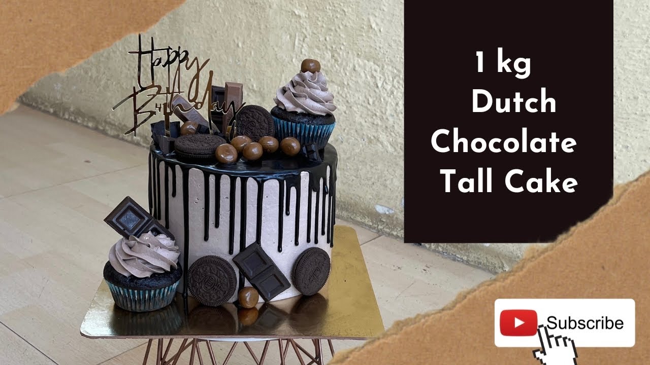 How to Make Dutch Chocolate Cake | 1 Kg Chocolate Tall Cake | Chocolate Dutch Recipe #chocolatecake