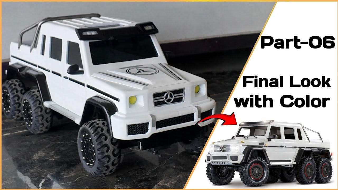 Trx-6 Mercedes Benz G63 AMG 6x6 Final Look with Color by Using Pvc Pipe - (Last Part -06)