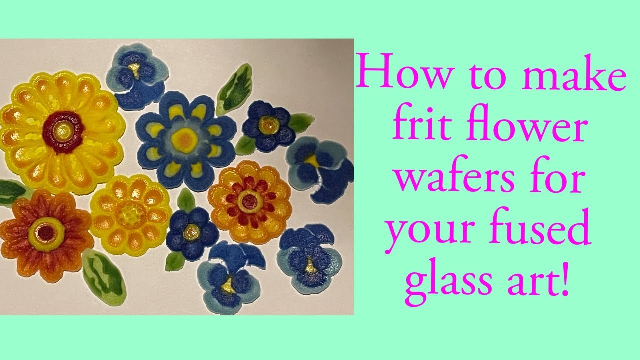 How to make frit flower wafers for your fused glass art.