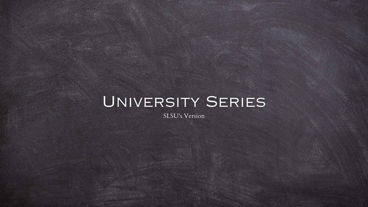 Chapter 1: Prologue | University Series