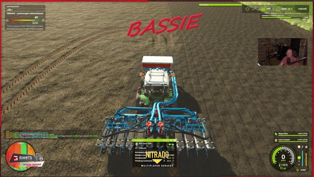 Vrijdag vermaak mit Bassie #farmingsimulator25 #Giantspartner #nitrado