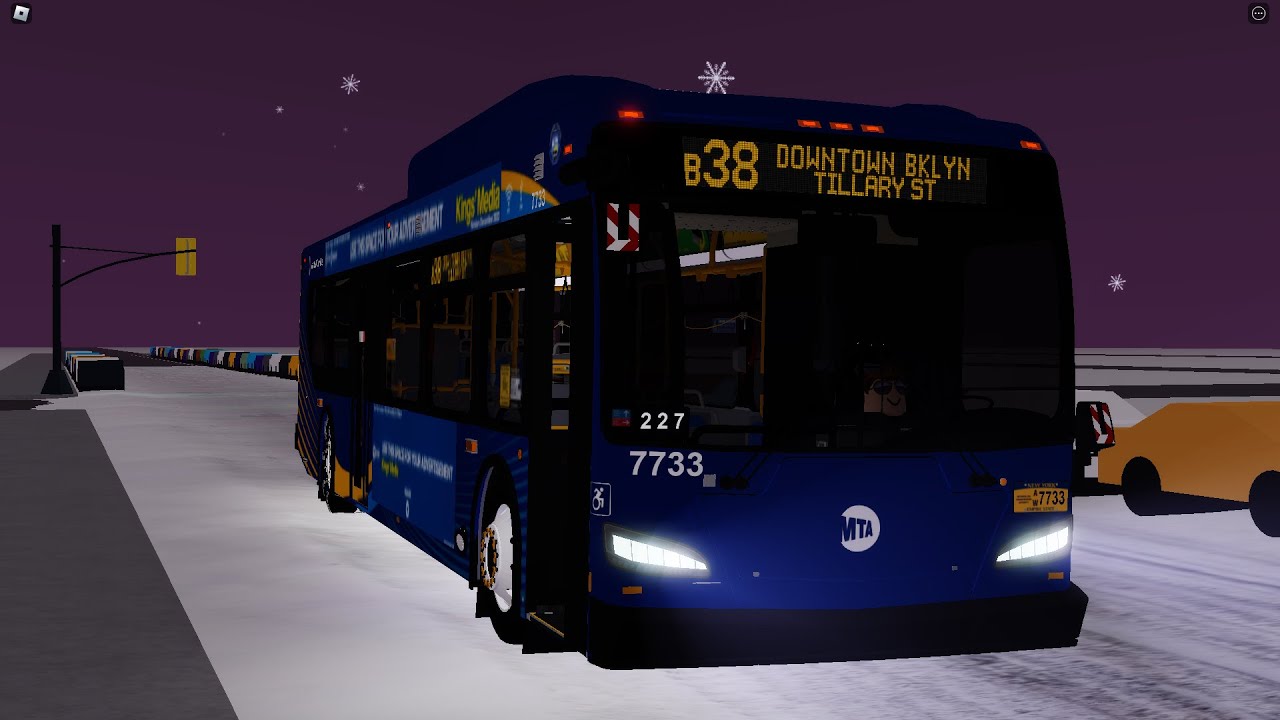 MTA Roblox Busses | MTA B38 bus #7733 full drive from Ridgewood Catalpa Av to Downtown Brookyln.