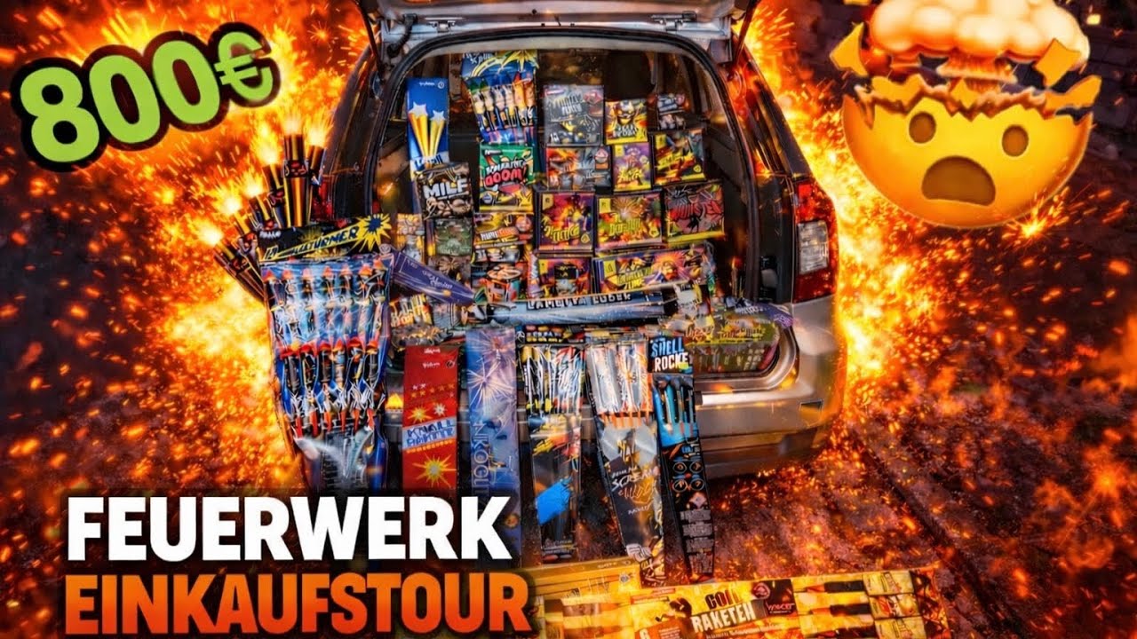 SILVESTER EINKAUFSTOUR 2025/26🤯💥 | MIT EINIGEN PYROS UNTERWEGS🧨 || MD Fireworks 
