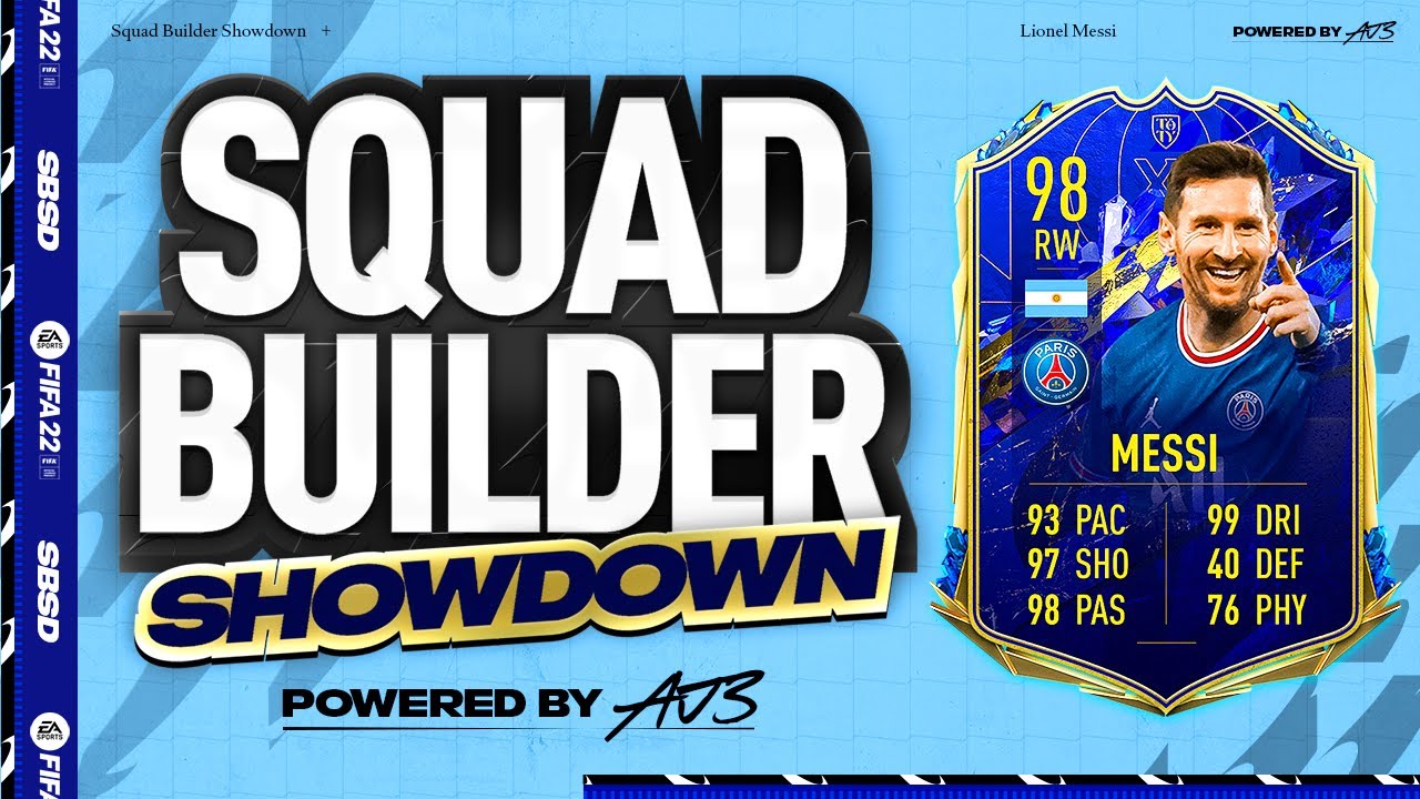 Fifa 22 Squad Builder Showdown!!! TEAM OF THE YEAR MESSI!!!