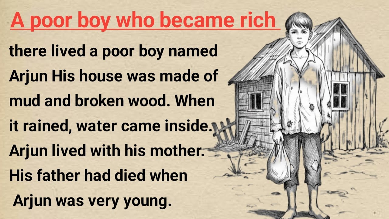 A poor boy who became rich | learn English thought stories | level 2 🔥 English listening & practice 