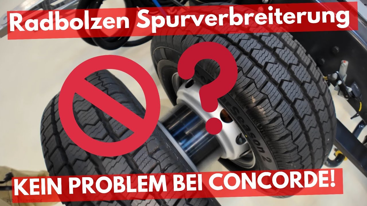 RADBOLZEN BRUCH bei WOHNMOBIL SPURVERBREITERUNG Concorde Rundgang Dirk Fohr FAHRGESTELL
