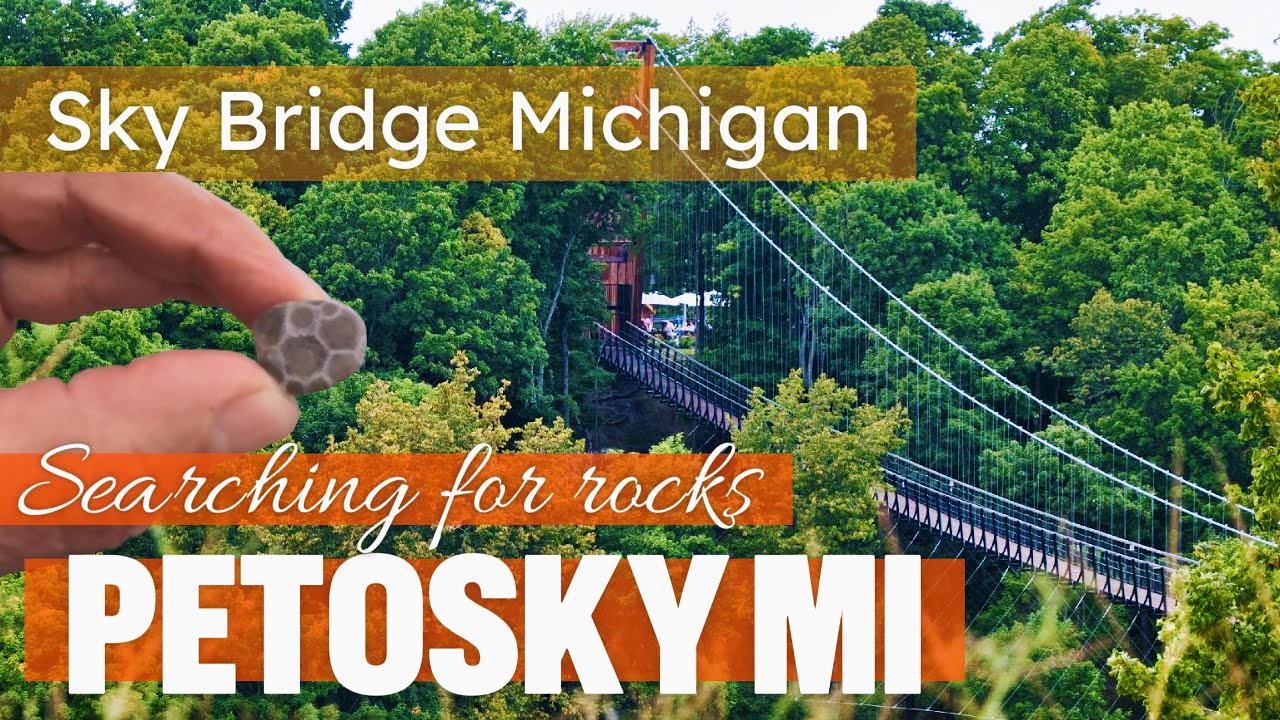 Petoskey State Park camping tour and a visit to Sky Bridge Michigan in Boyne Falls Michigan
