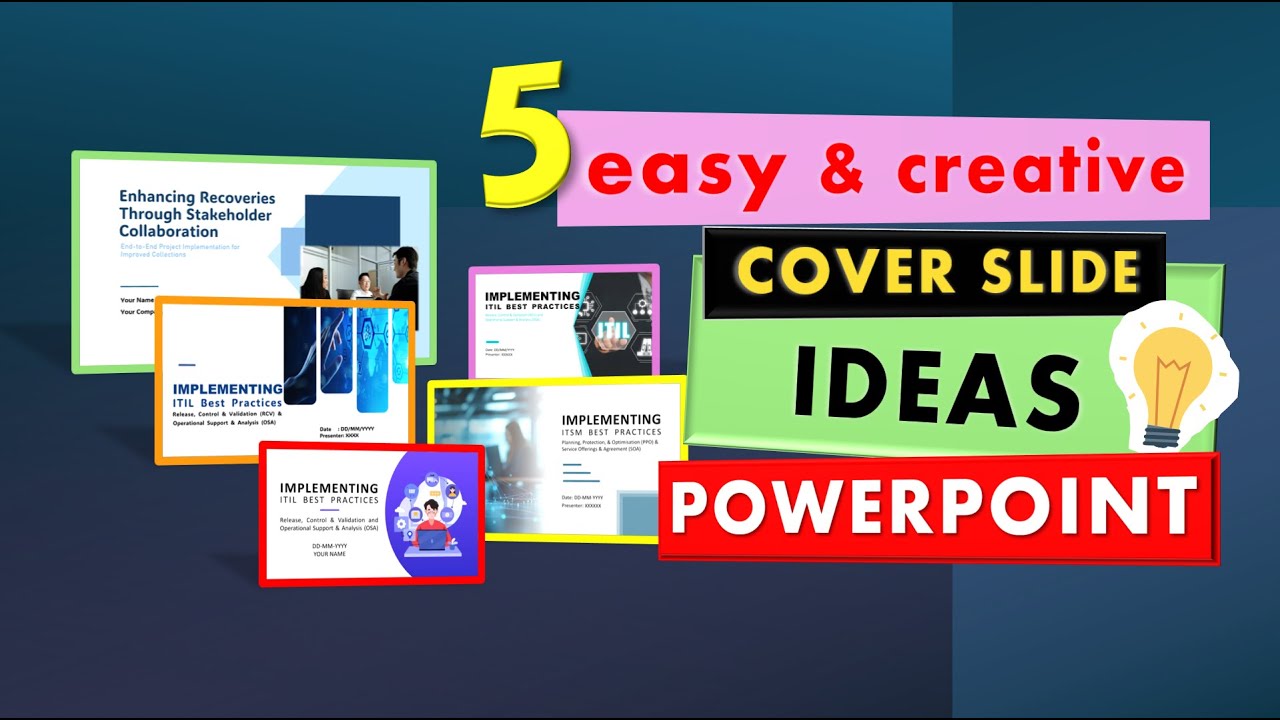 5 Easy and Creative Cover Slide Ideas in PowerPoint!