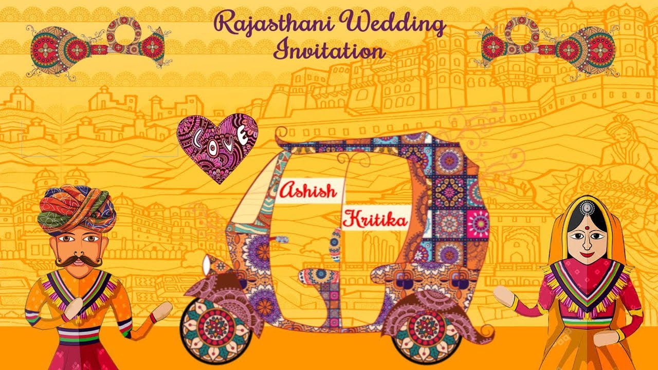 Rajasthani Wedding Invitation Video | Marwari Wedding Invitation Video | Marwari Wedding Invitation