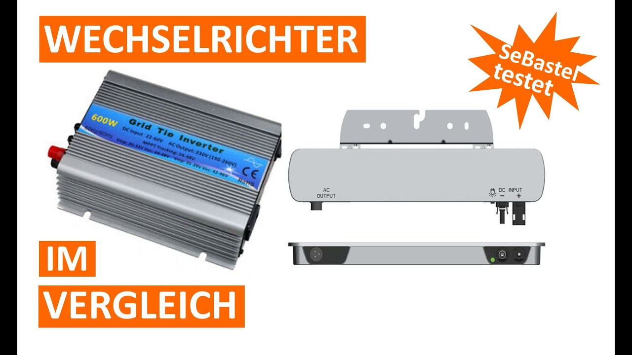 Wechselrichter Vergleich: AE CONVERSION VS. GTI CHINA B&Ouml;LLER #freddysolar