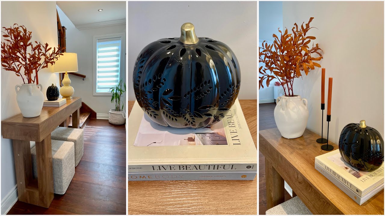 🍂JE TRANSFORME L' ENTRÉE DE MA MAISON POUR MOINS DE 200$ 🍂IDÉE DECO MAISON AVEC MON NOUVEAU MEUBLE
