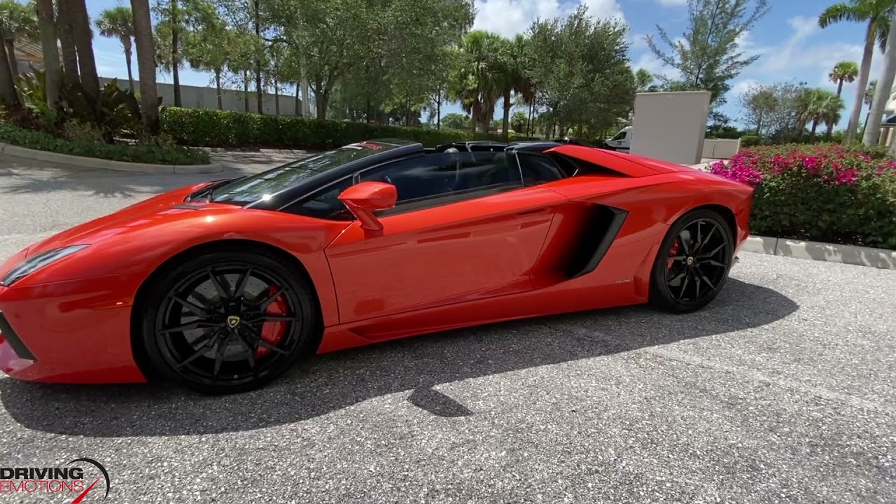 2014 LAMBORGHINI AVENTADOR LP700-4 ROADSTER WALKAROUND AND DRIVE POV BY DRIVING EMOTIONS