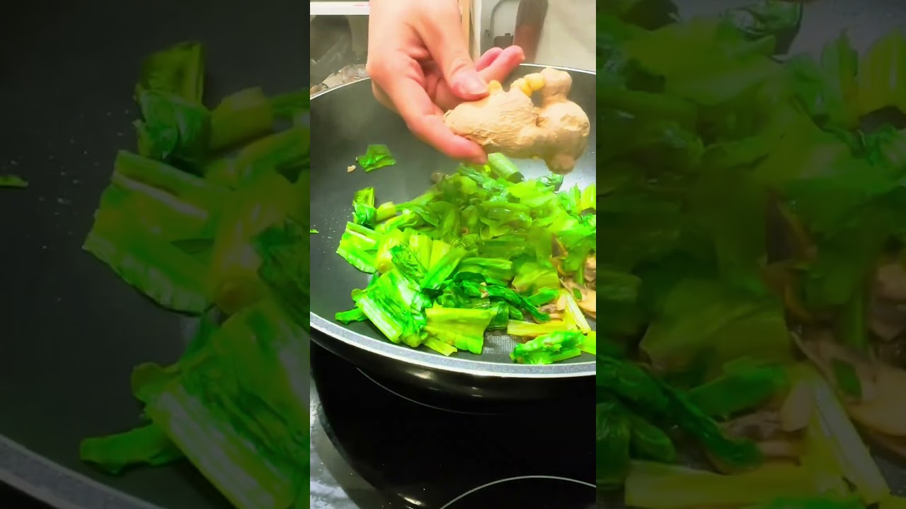 Quick Garlic Romaine Lettuce Stir Fry 🥬 Asian Greens Recipe