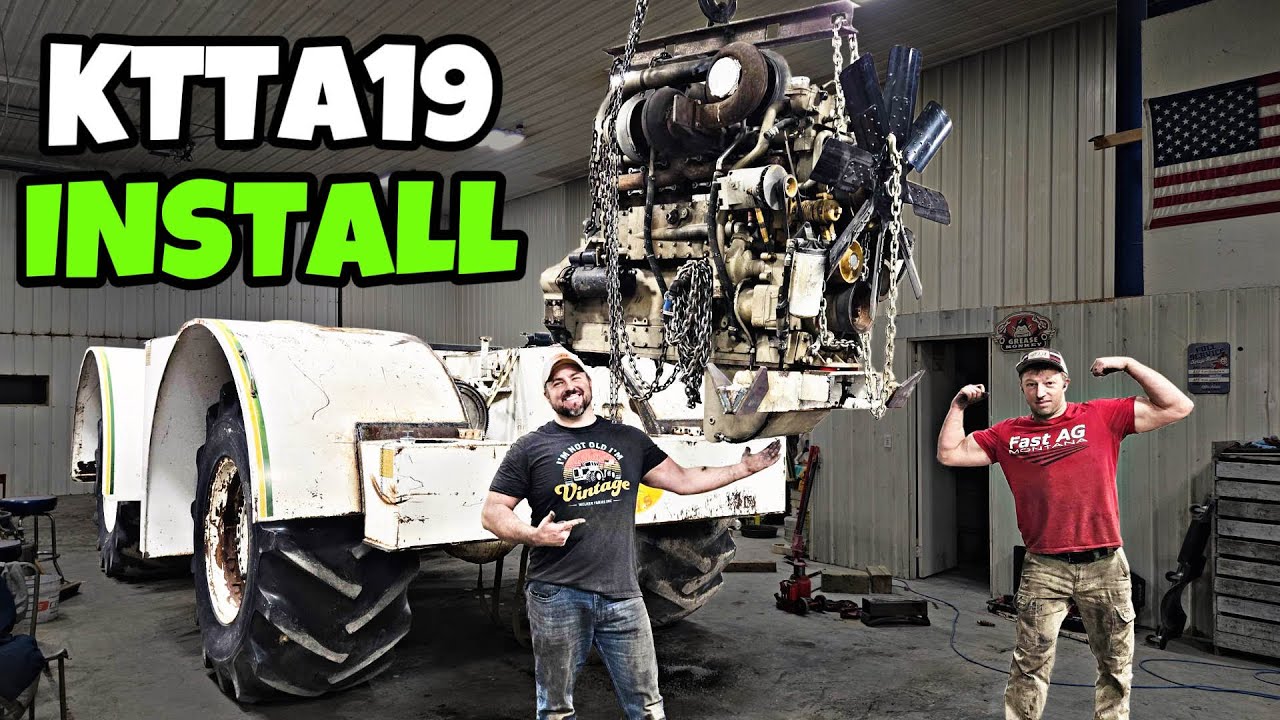 Dropping The MASSIVE Engine & Transmission In The BIG BUD!! Will They Fit?