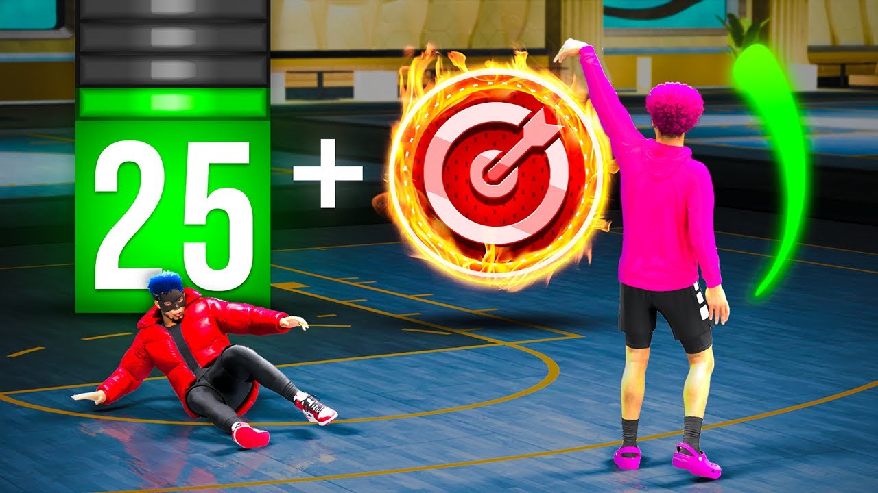 The POWER of a 25 3PT RATING with SHARPSHOOTING TAKEOVER on NBA 2K23