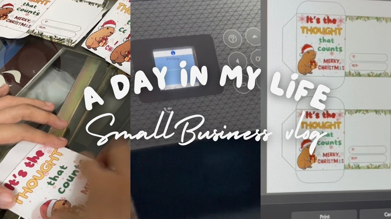 Small Printing Business Tour (short vlog) 