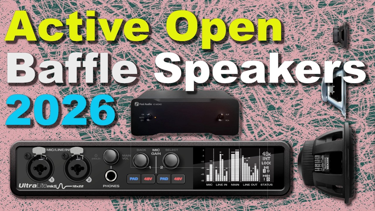 Active Open Baffle Speakers 2026