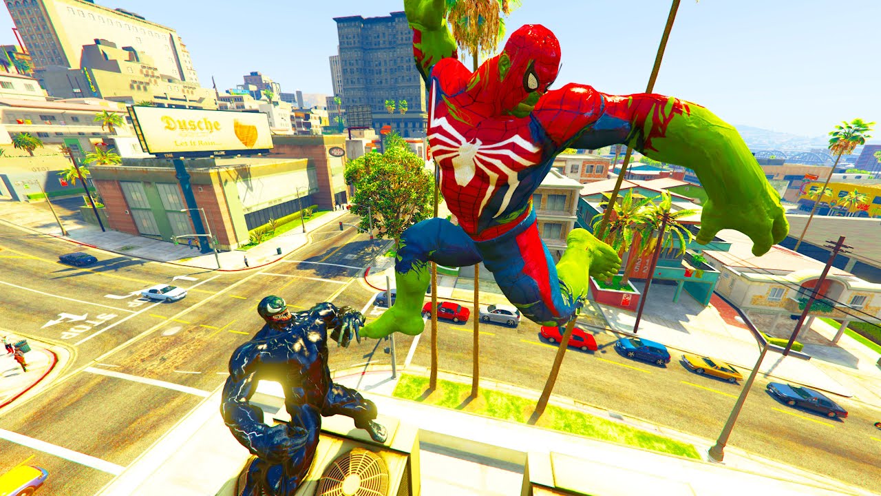 GTA V - Ragdolls And Fails Compilation V.86 (SpiderHulk Vs Venom / Epic Ragdolls)