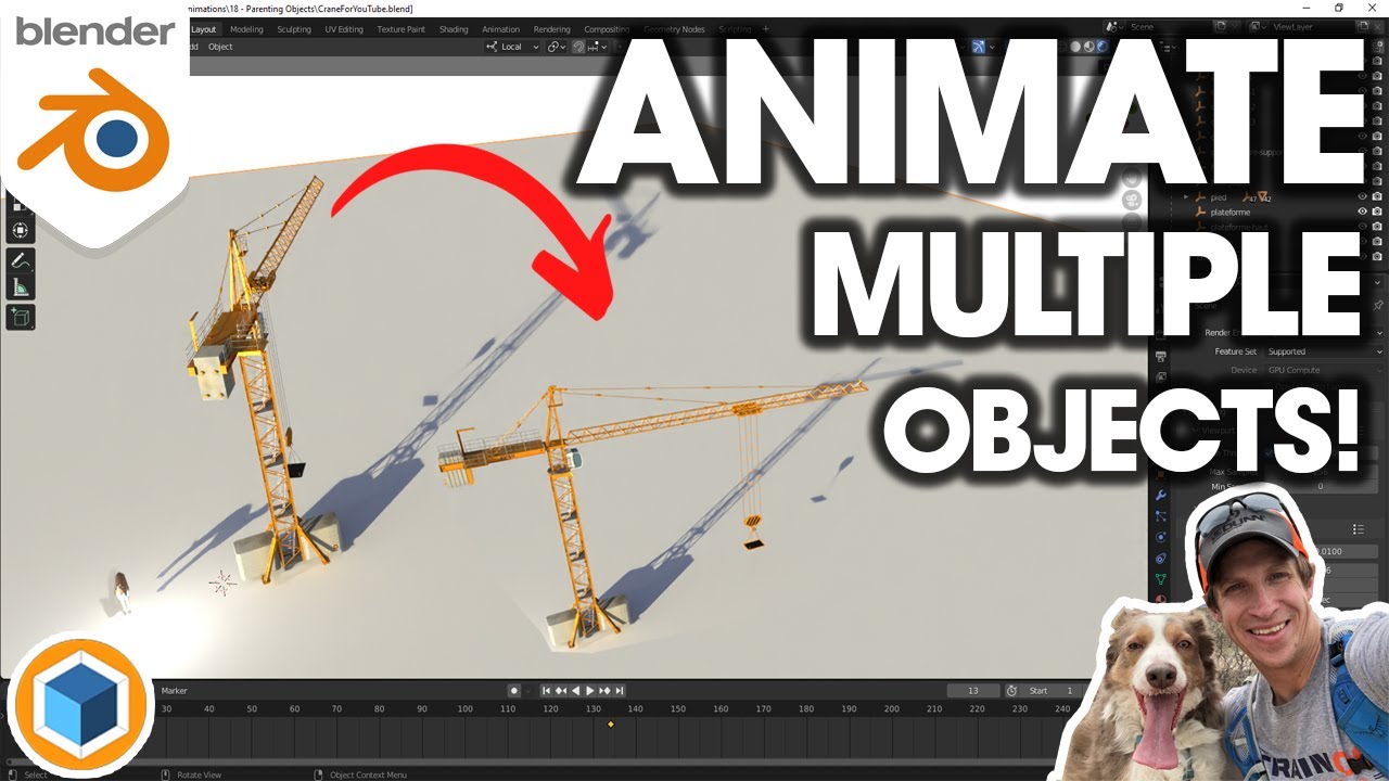 САМЫЙ БЫСТРЫЙ СПОСОБ анимировать несколько объектов в Blender!