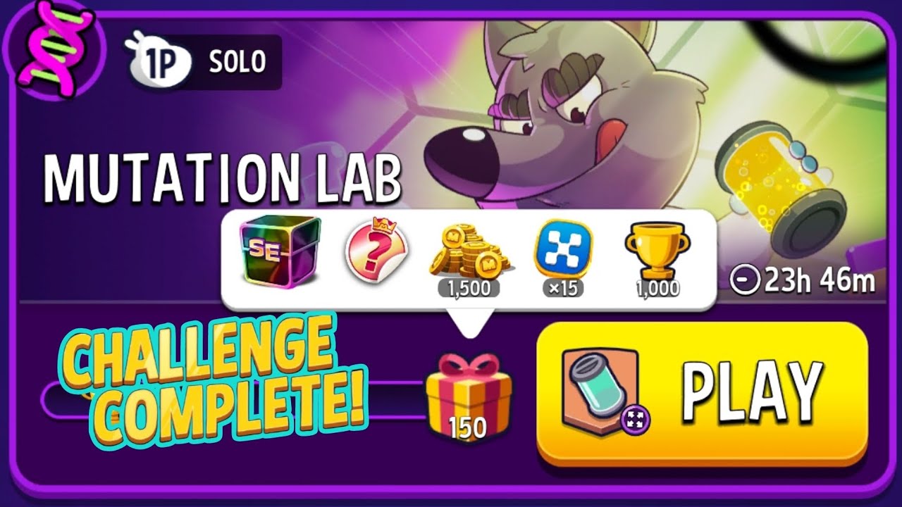 Solo Challenge Mutational Lab Match Masters Solo Challenge Bigger Board Score 7000 DNA 150