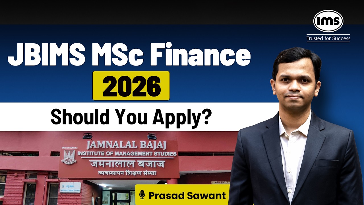 JBIMS MSc Finance Admission 2026: Should You Apply?Eligibility, Placements & Reality | Prasad Sawant