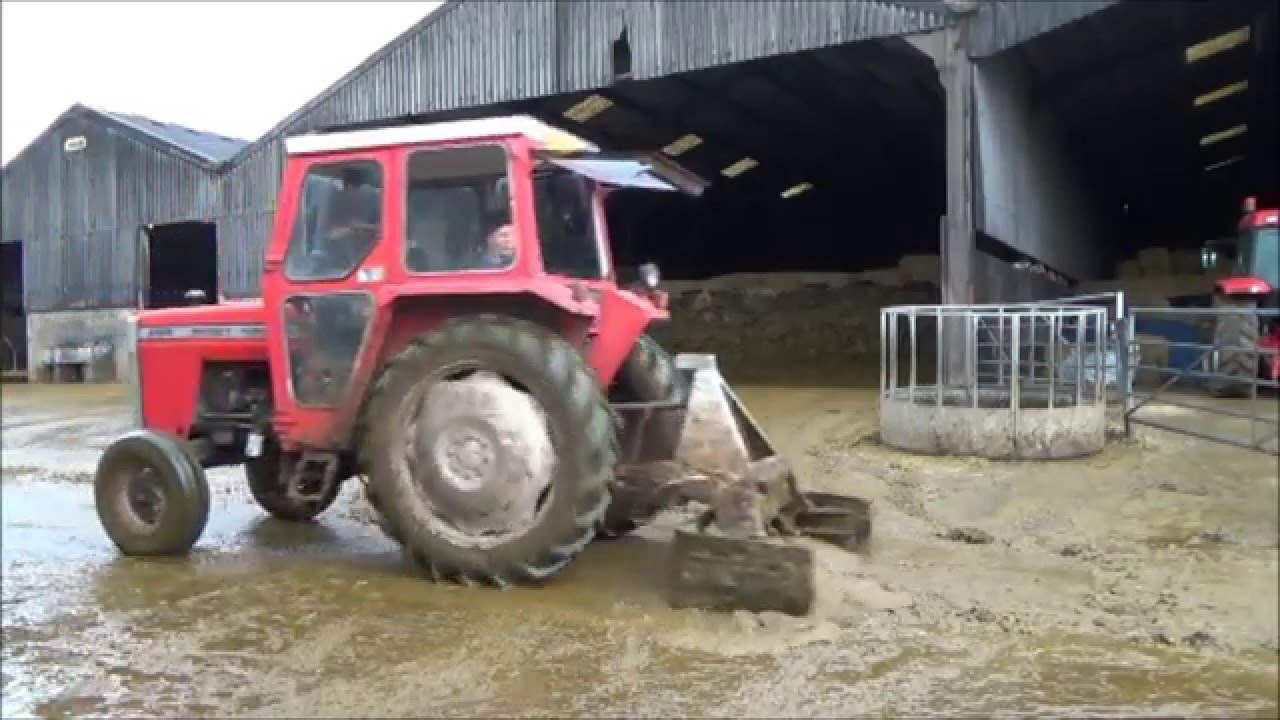 yard scraping with the Massey Ferguson 265