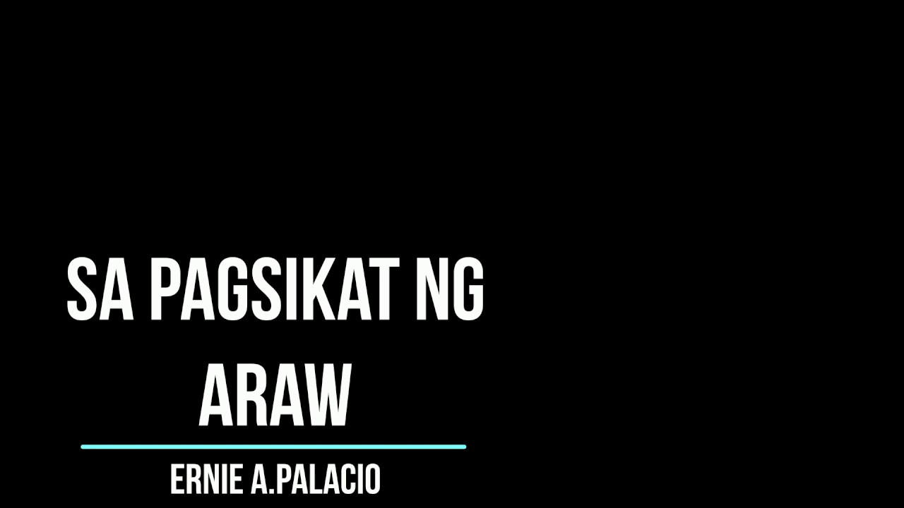 Sa Pagsikat ng Araw - Ernie Palacio & The Living Fire (Live at the Astrodome)