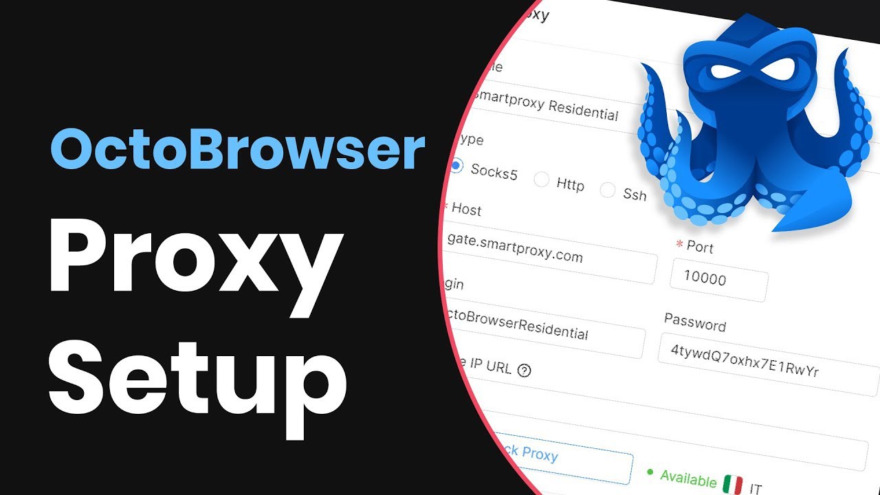 Настройка прокси-сервера Octo Browser: пошаговое добавление прокси