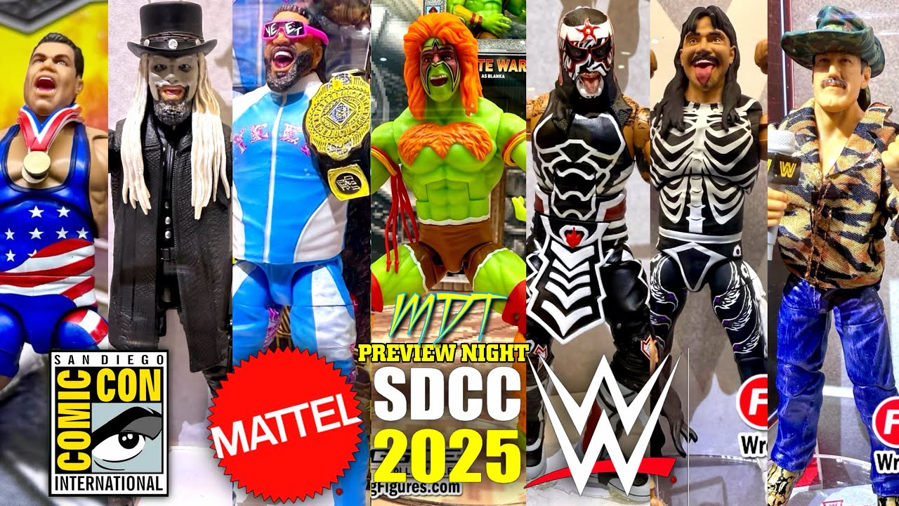 INSANE WWE Figures Revealed At San Diego Comic Con 2025!