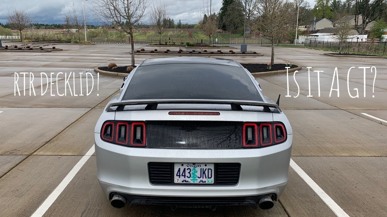 Installing My RTR Decklid!