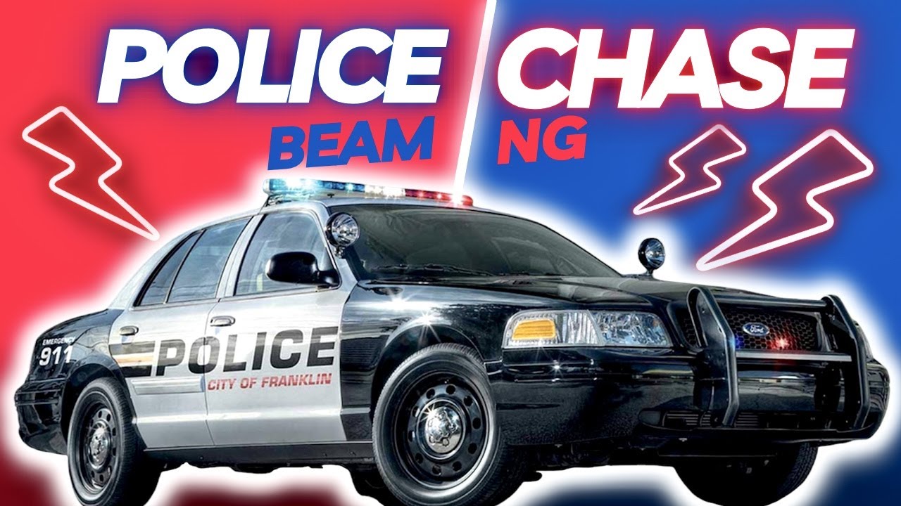Intense Police Chase Ends in Epic Crash! | Beamng Drive Simulation