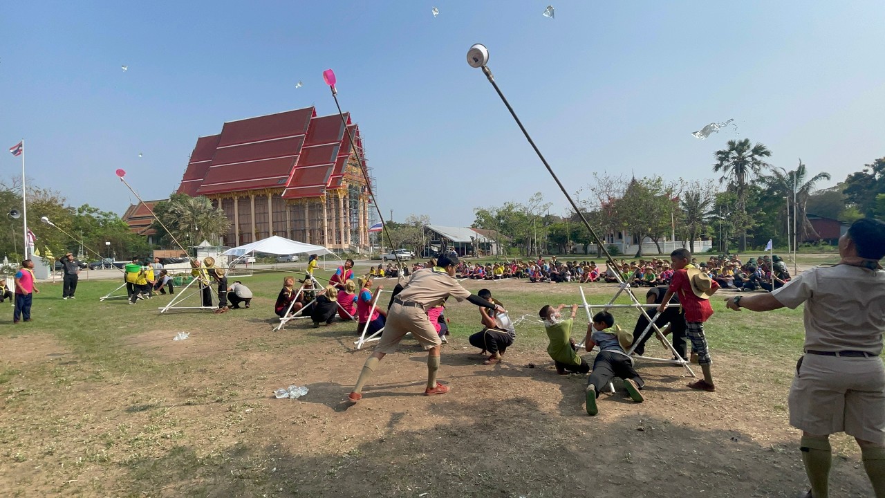 โครงการเข้าค่ายพักแรมลูกเสือเนตรนารีสามัญ ณ โรงเรียนวัดสามกอ