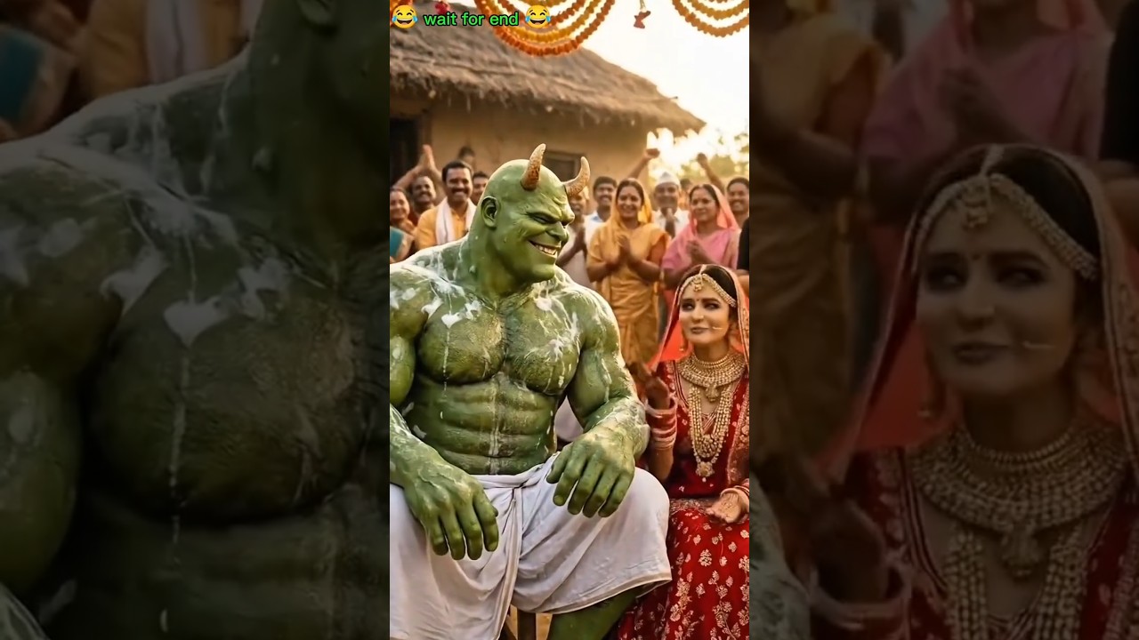 Hulko Ki Shaadi Ho Gayi 😳💍 | Dulhan Bhaag Gayi 😭💀 | Funny Hulk Story 😂🔥 #shorts #viral videos
