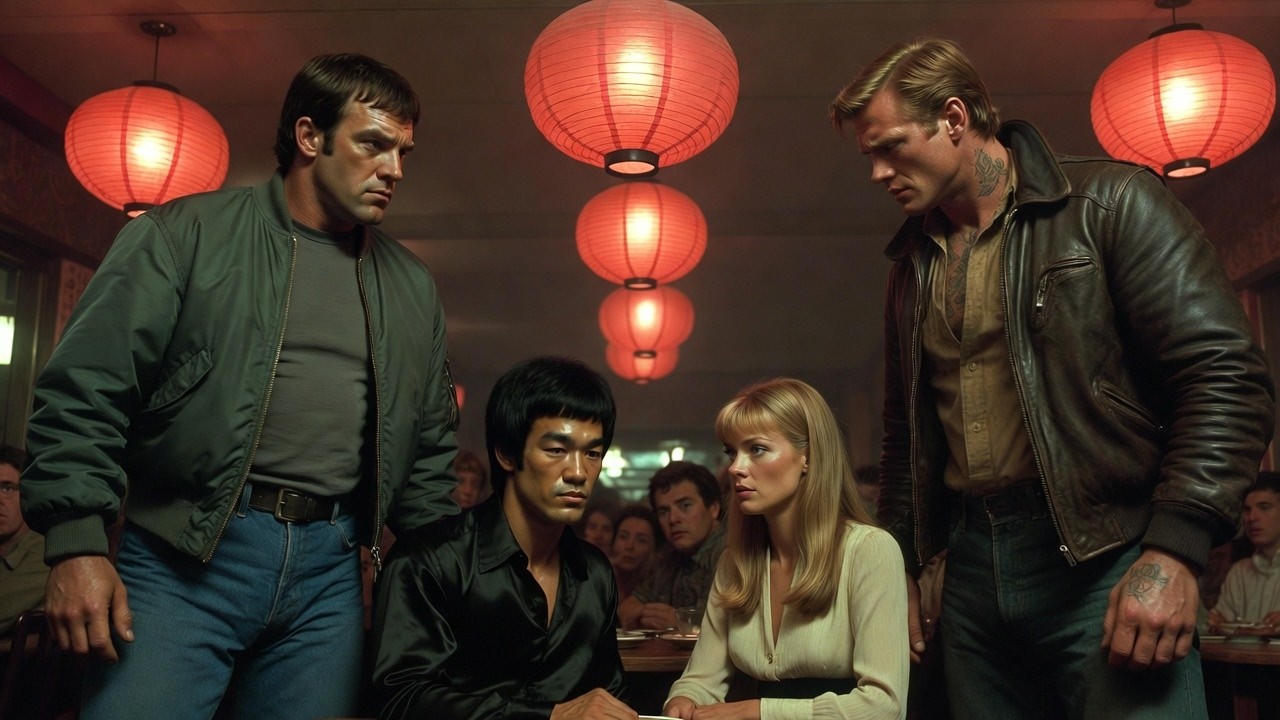 Bruce Lee en restaurante: 2 matones tocaron a su esposa — 6 segundos, mesero llamó ambulancia.