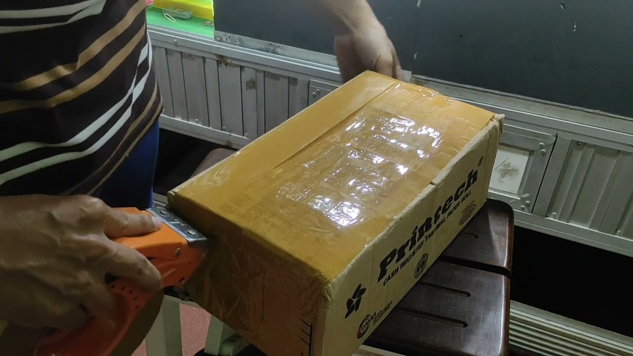 ASMR Box Packing With Duct Tape