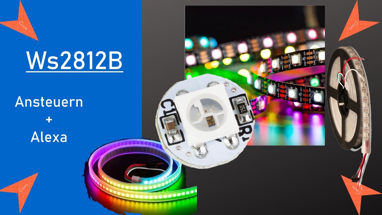 Arduino WS2812B Neopixel RGB LED Streifen - Alexa mit Esp8266