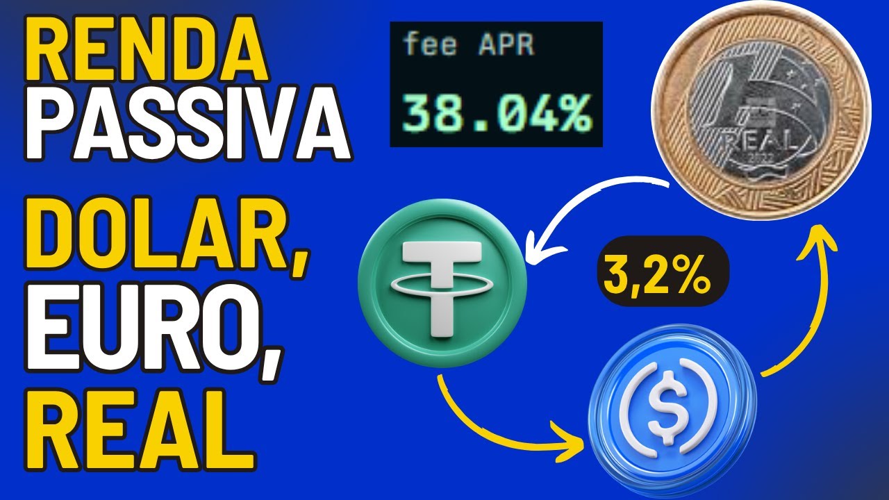 RENDA PASSIVA EM DOLAR COM CRIPTOMOEDAS - EURO E REAL